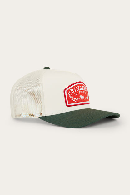 Wheatbelt Wool Trucker Cap - Off White/Pine