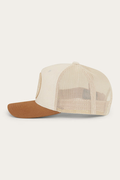 Signature Bull Kids Trucker Cap - Beige/Clay