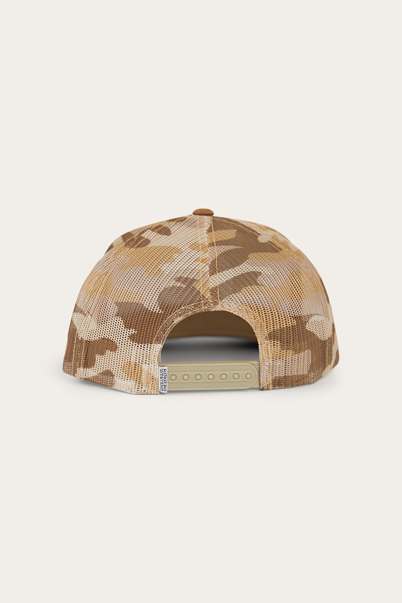 Dalby Flat Brim Trucker Cap - Clay