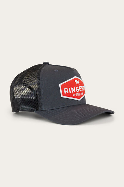 Scotty Trucker Cap - Charcoal/Red