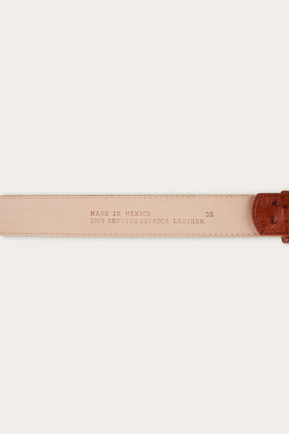 Telford Belt - Chestnut Ostrich