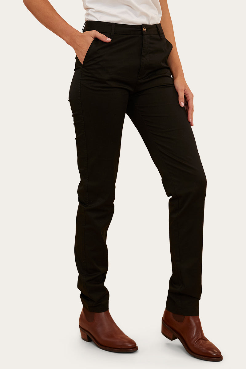 Scottsdale Womens Regular Fit Chino - Black