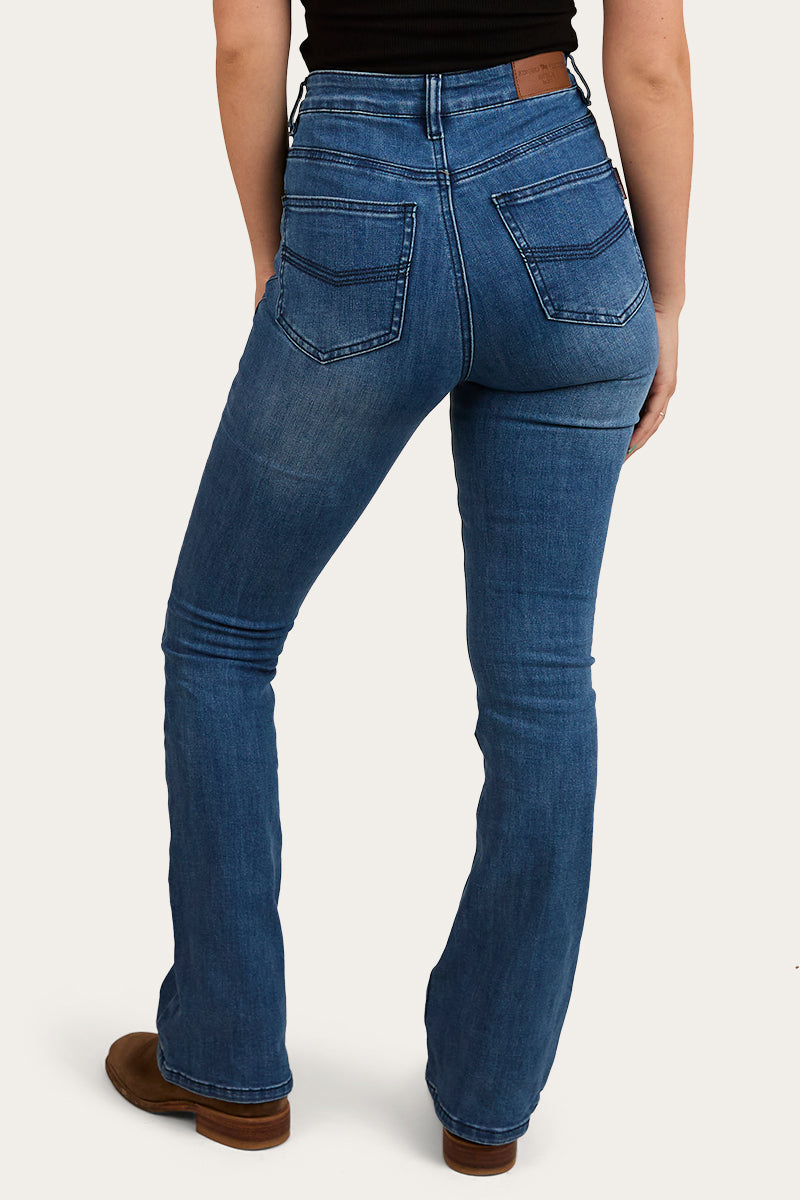 Penny Womens High-Rise Bootleg Jeans Coolmax - Vintage Blue Wash