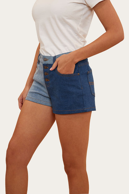 Polly Womens Denim Short - Vintage Blue Wash