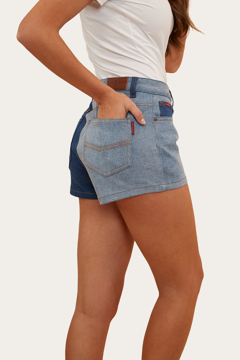 Polly Womens Denim Short - Vintage Blue Wash