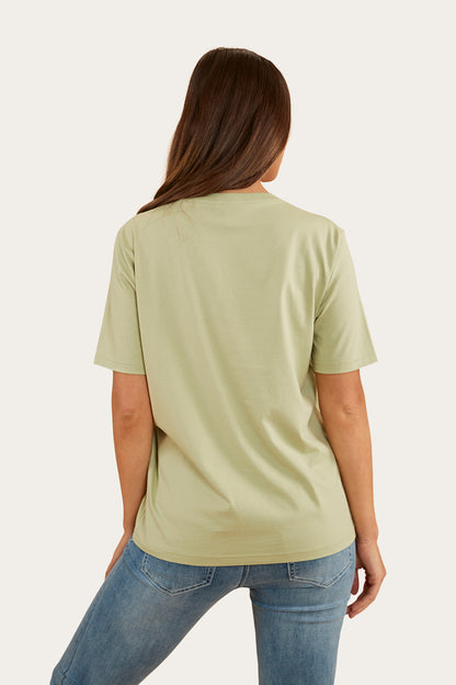 Esther Womens Loose Fit T-Shirt - Pale Olive