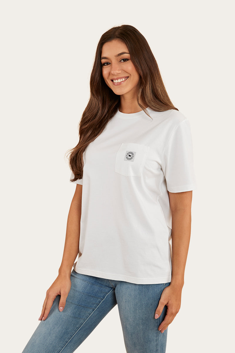 Esther Womens Loose Fit T-Shirt - White