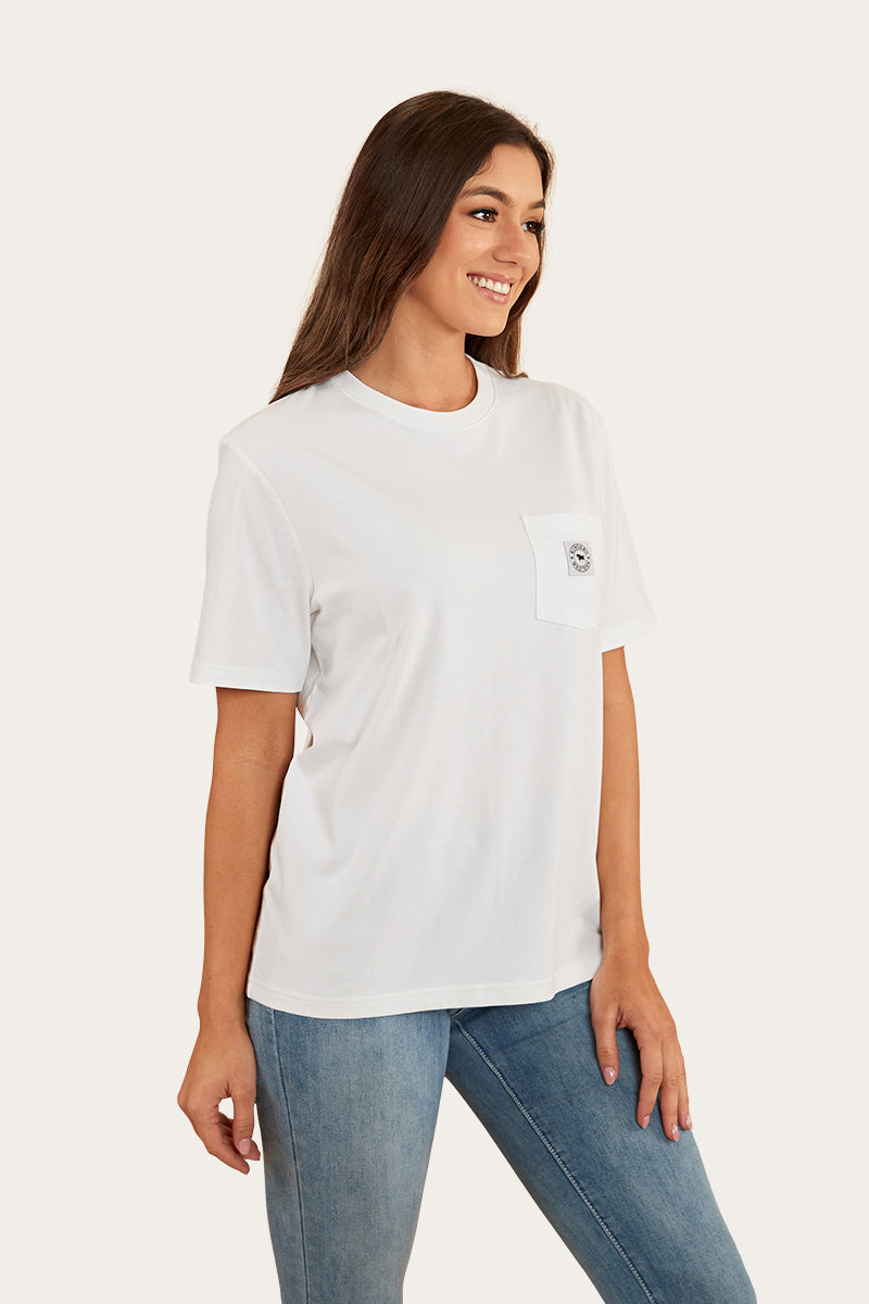 Esther Womens Loose Fit T-Shirt - White