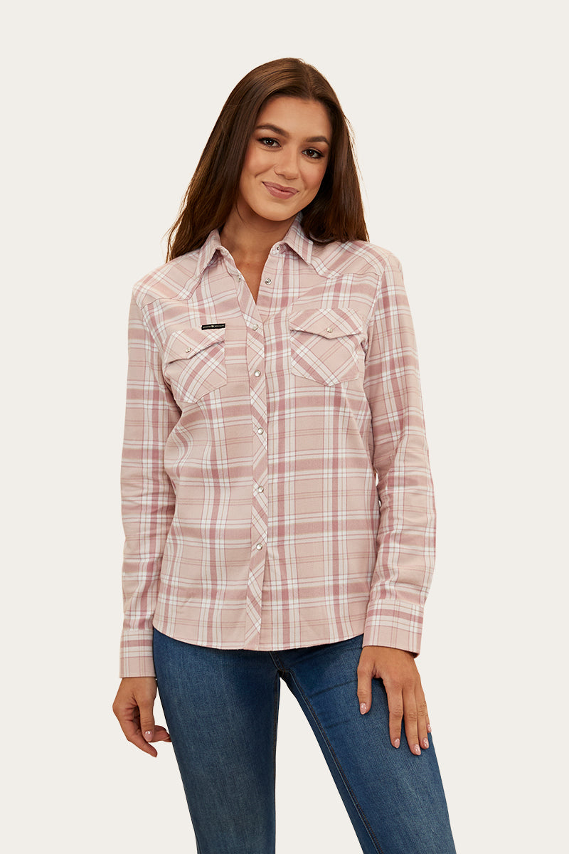 Pearl Womens Flannel - Light Cedar