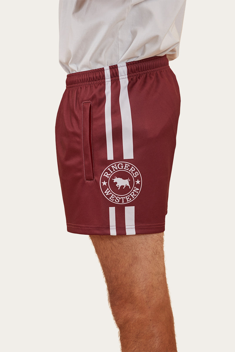 Ringers Footy Short - Burgundy