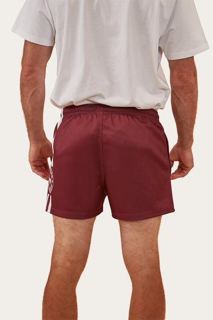 Ringers Footy Short - Burgundy