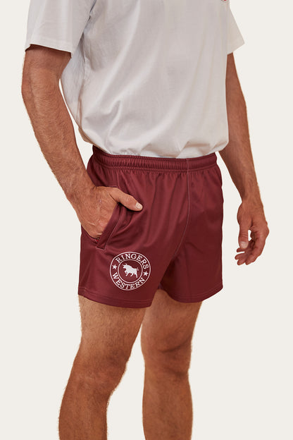 Ringers Footy Short - Burgundy