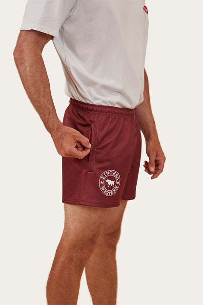 Ringers Footy Short - Burgundy