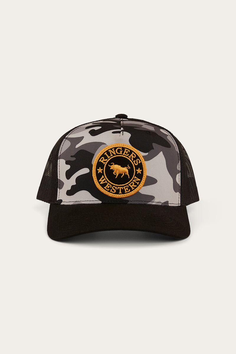 Signature Bull Trucker Cap - Grey Camo