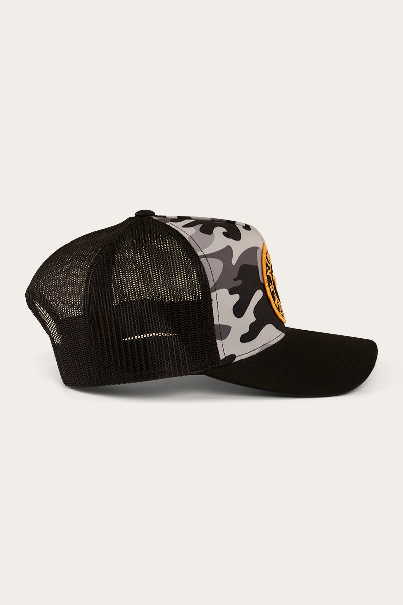 Signature Bull Trucker Cap - Grey Camo