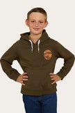 Signature Bull Kids Pullover Hoodie - Military Green/Camo