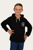 Signature Bull Kids Pullover Hoodie - Black/White