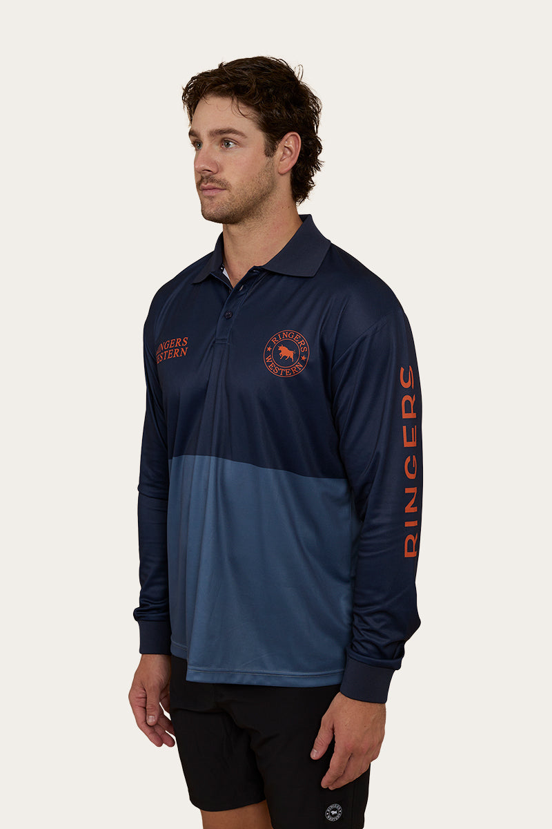 Halls Creek Unisex Fishing Jersey - Navy