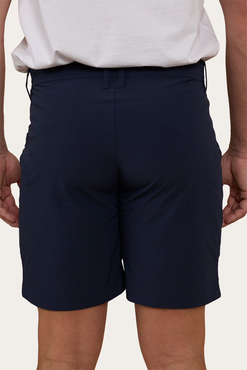 Hillston Mens Hybrid Short - Navy