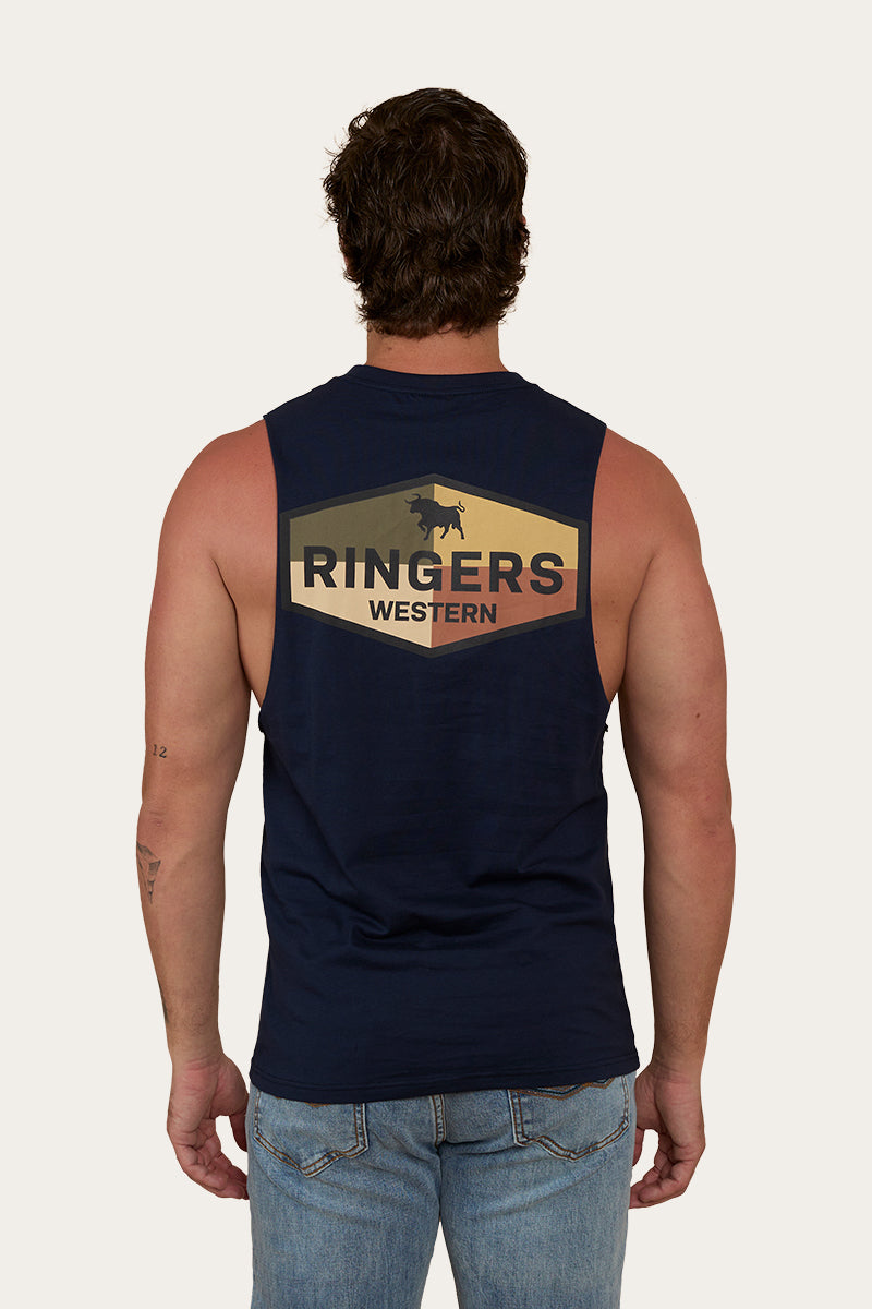 Servo Mens Muscle Tank - Navy