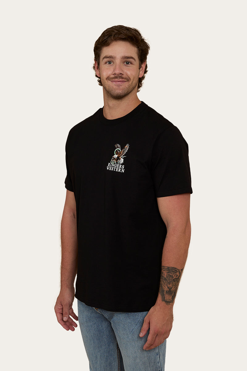 Eyrie Mens Loose Fit T-Shirt - Black