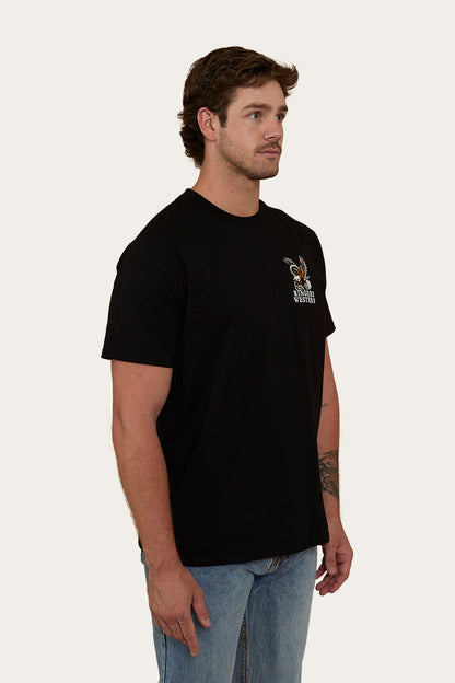 Eyrie Mens Loose Fit T-Shirt - Black