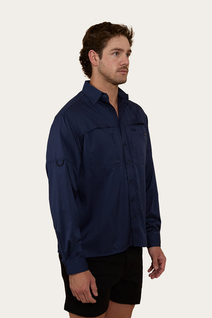 Bennetts Unisex Fishing Shirt - Navy