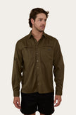 Bennetts Unisex Fishing Shirt - Military Green