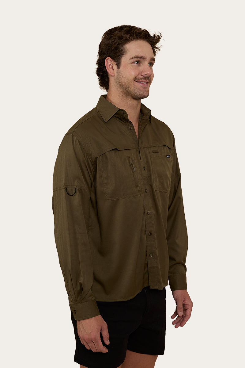 Bennetts Unisex Fishing Shirt - Military Green