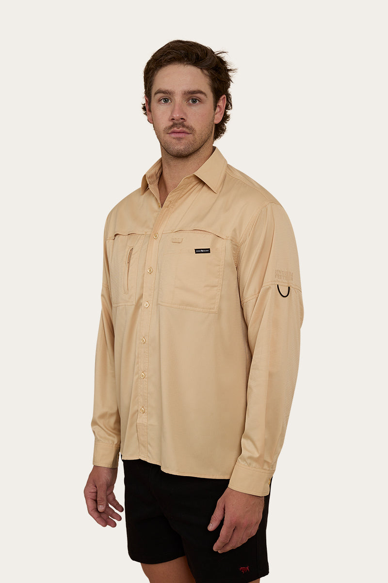 Bennetts Unisex Fishing Shirt - Dark Sand