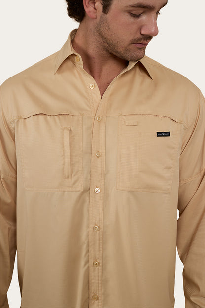 Bennetts Unisex Fishing Shirt - Dark Sand