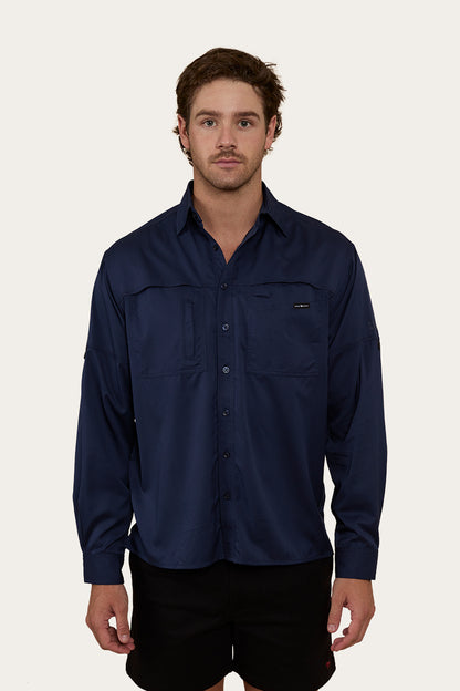 Bennetts Unisex Fishing Shirt - Navy