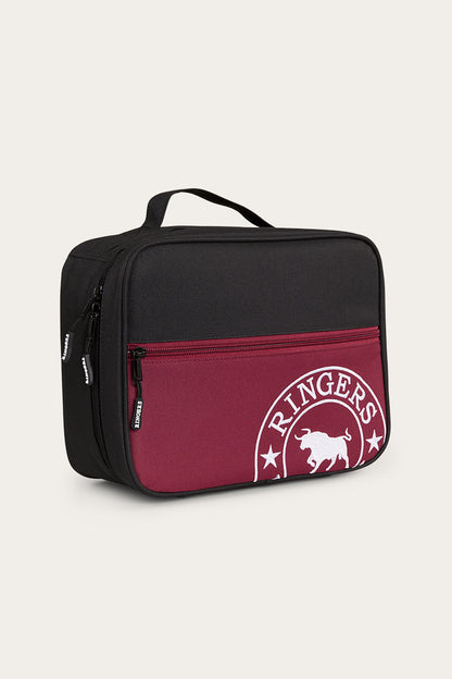 Baxter Lunch Box - Burgundy/Black