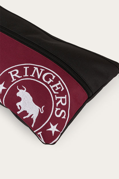 Spencer Pencil Case - Burgundy/Black