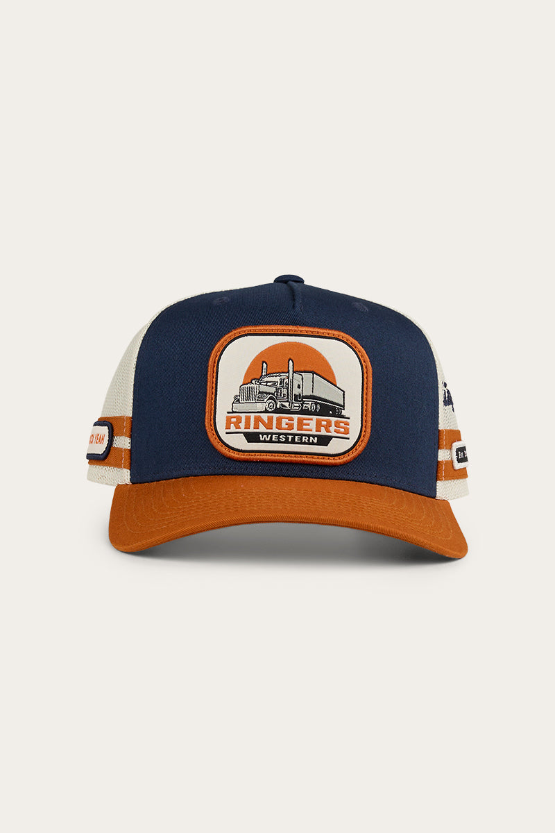 Big Rig Trucker Cap - Navy / Burnt Orange