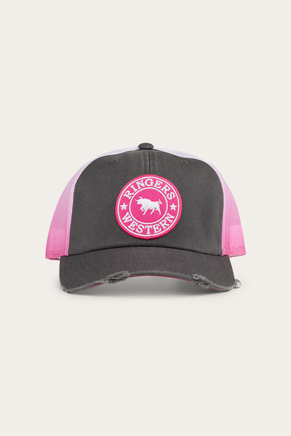 Quinn Trucker Cap - Grey/Candy