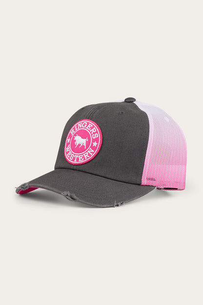 Quinn Trucker Cap - Grey/Candy