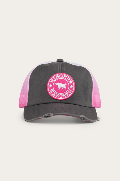 Quinn Trucker Cap - Grey/Candy