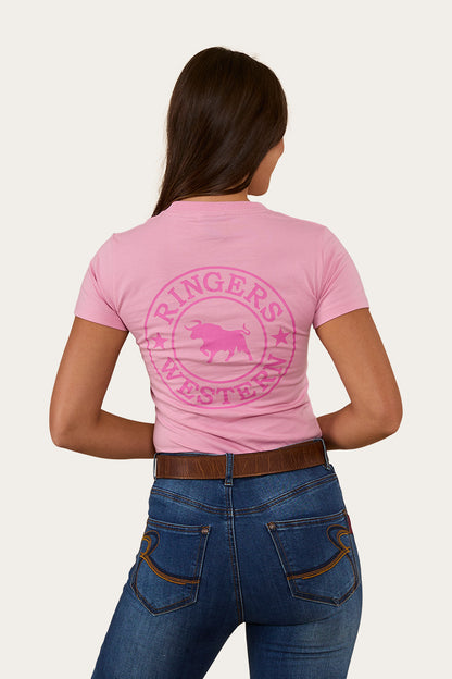 Signature Bull Womens Classic Fit T-Shirt - Pastel Pink/Candy