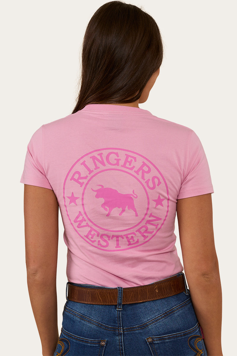 Signature Bull Womens Classic Fit T-Shirt - Pastel Pink/Candy