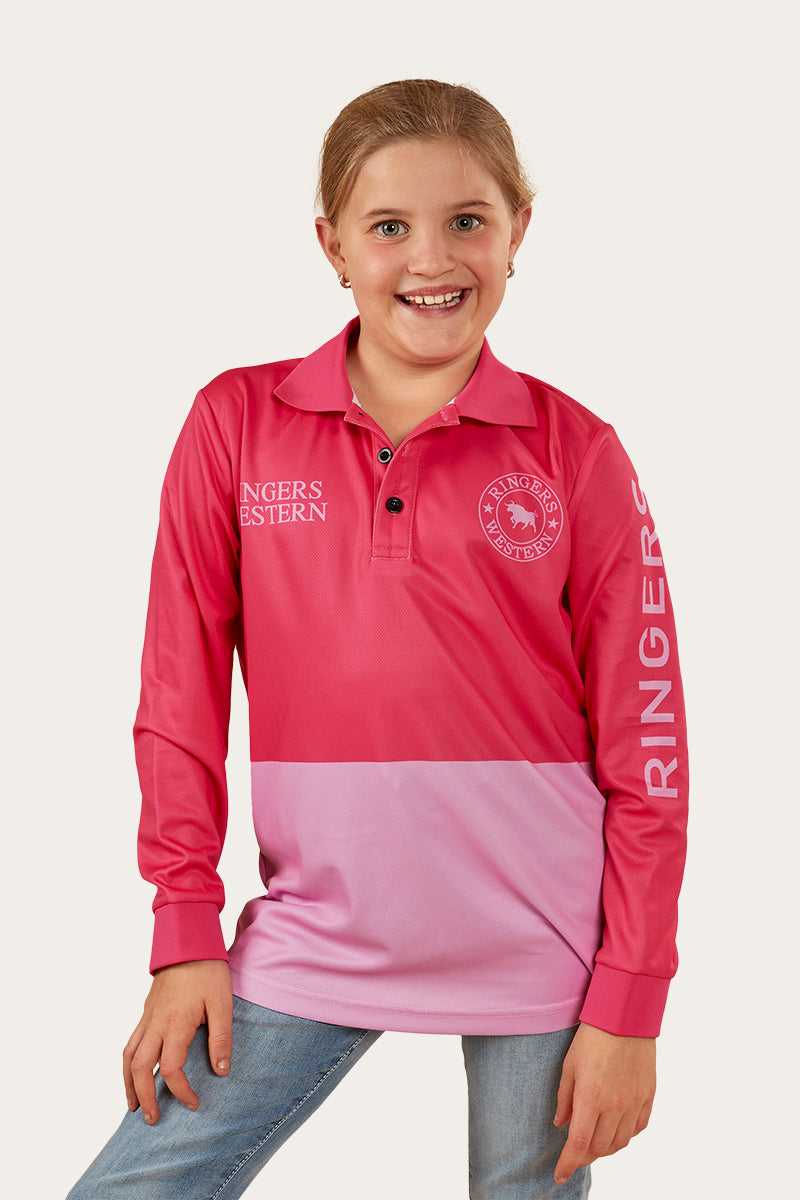 Halls Creek Kids Fishing Jersey - Melon