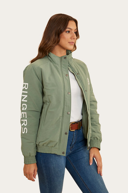 Tesbury Womens Jacket - Leaf/Off White