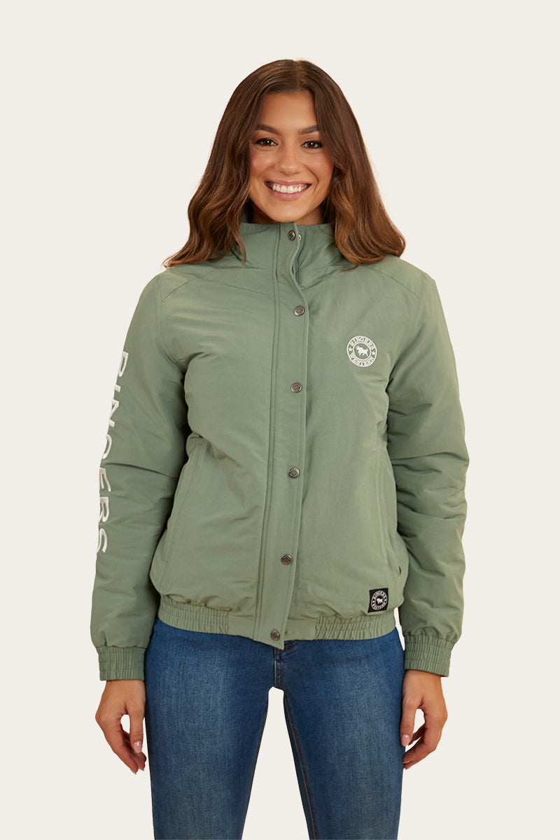 Tesbury Womens Jacket - Leaf/Off White