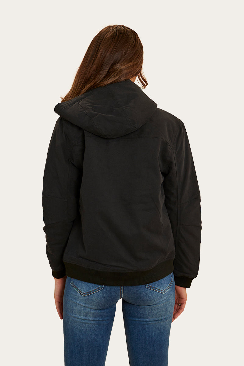 Willowra Womens Canvas Jacket - Black