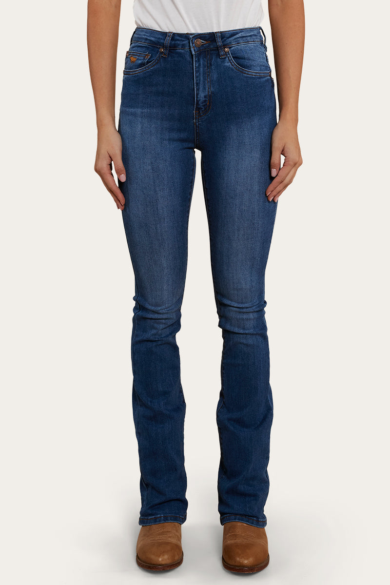 Penny Rodeo Womens High-Rise Bootleg Jeans - Vintage Blue