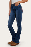 Penny Rodeo Womens High-Rise Bootleg Jeans - Vintage Blue