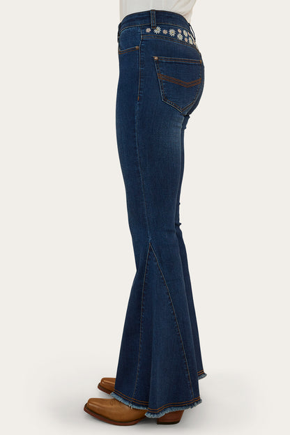 Fields Womens Super Flare Jeans - Classic Blue