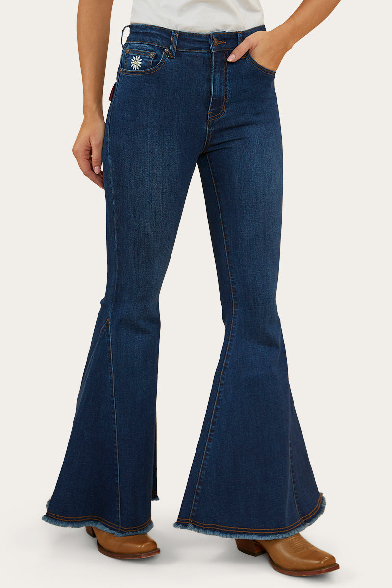 Fields Womens Super Flare Jeans - Classic Blue