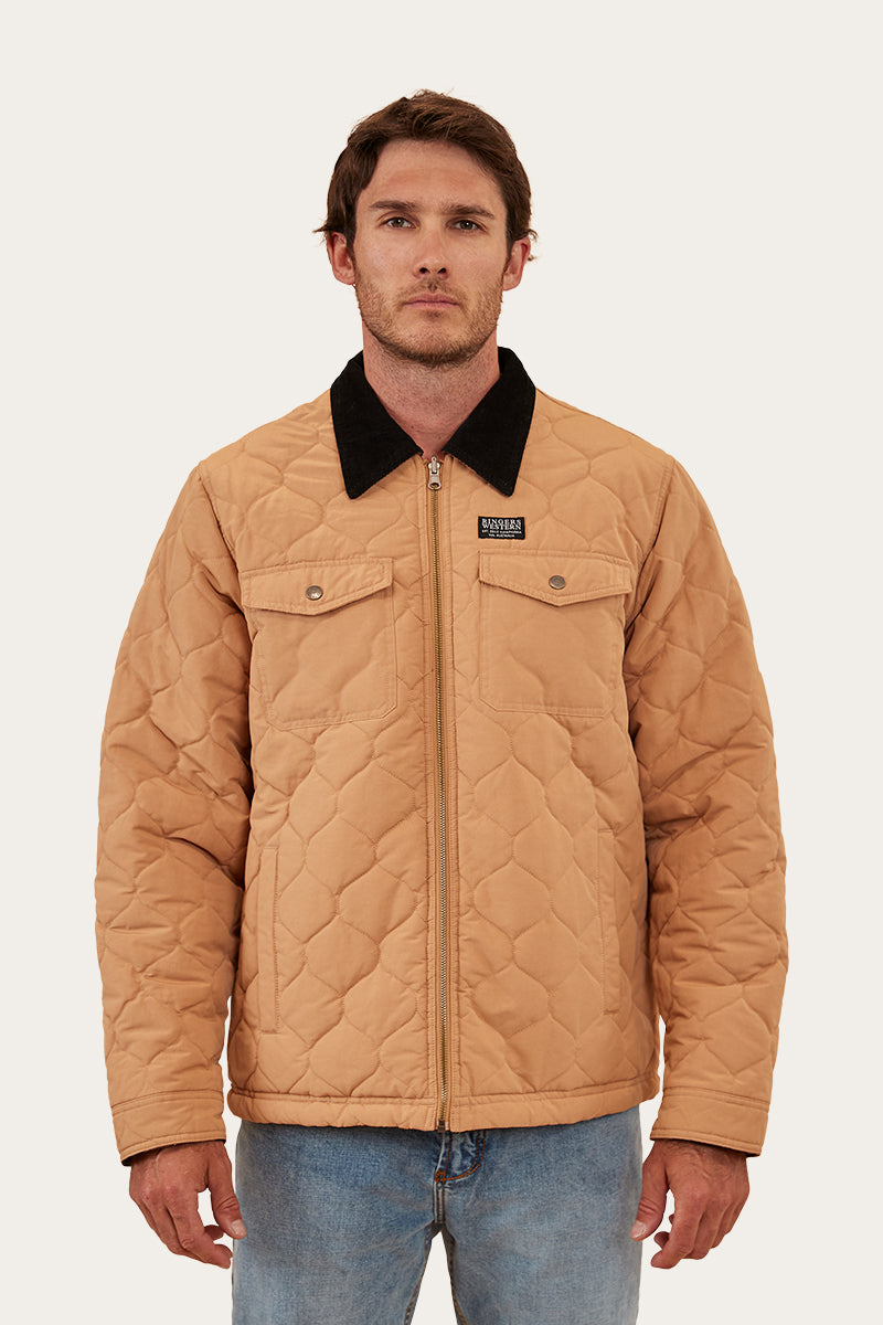 Jed Mens Reversible Jacket - Tawny Brown