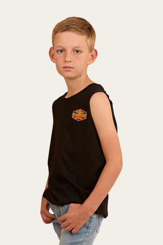 Servo Kids Muscle Tank - Black/Camo